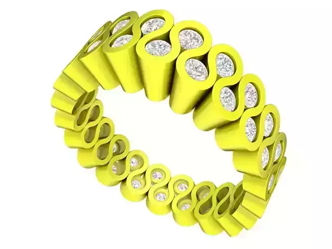 6520 GoldArt Diamond Women Ring