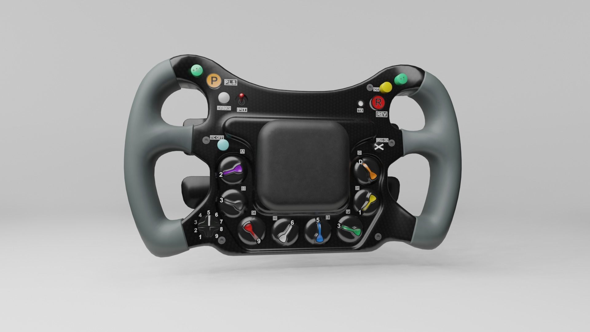 F1 2006 Steering Wheel 3D model_3