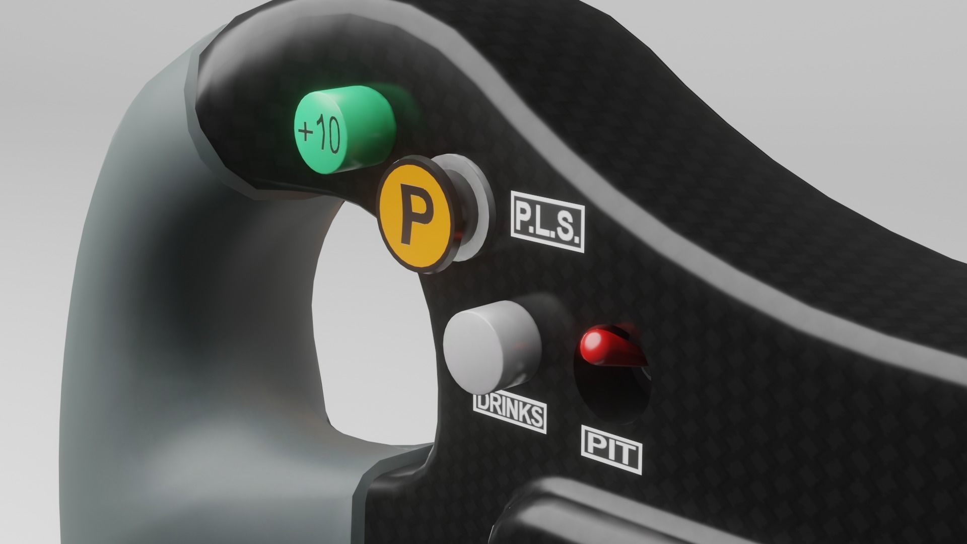 F1 2006 Steering Wheel 3D model_6