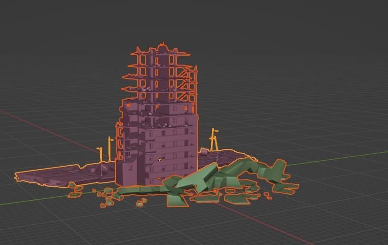Building Free low-poly 3D model_1