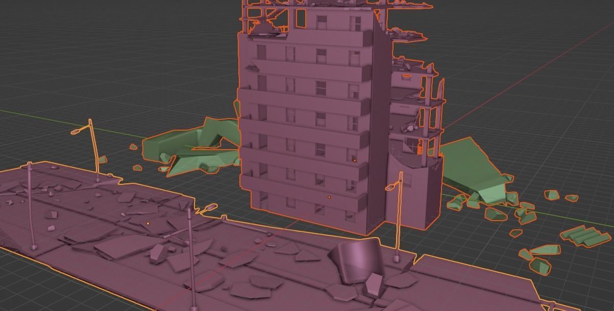 Building Free low-poly 3D model_2