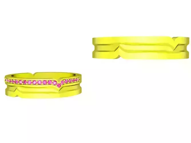 6529 Korean Style Diamond Wedding Ring