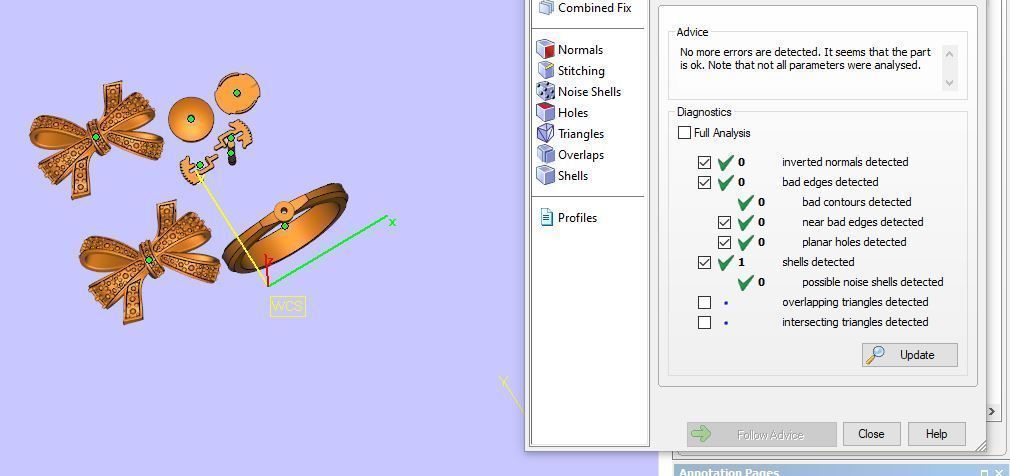Ring and Earrings  3D print model_4