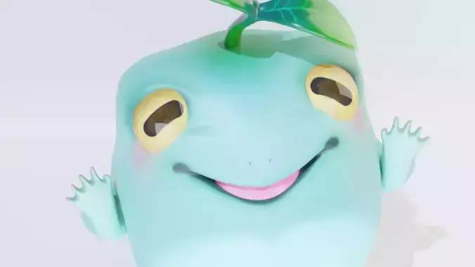 PBR Rigged Tree Frog Character