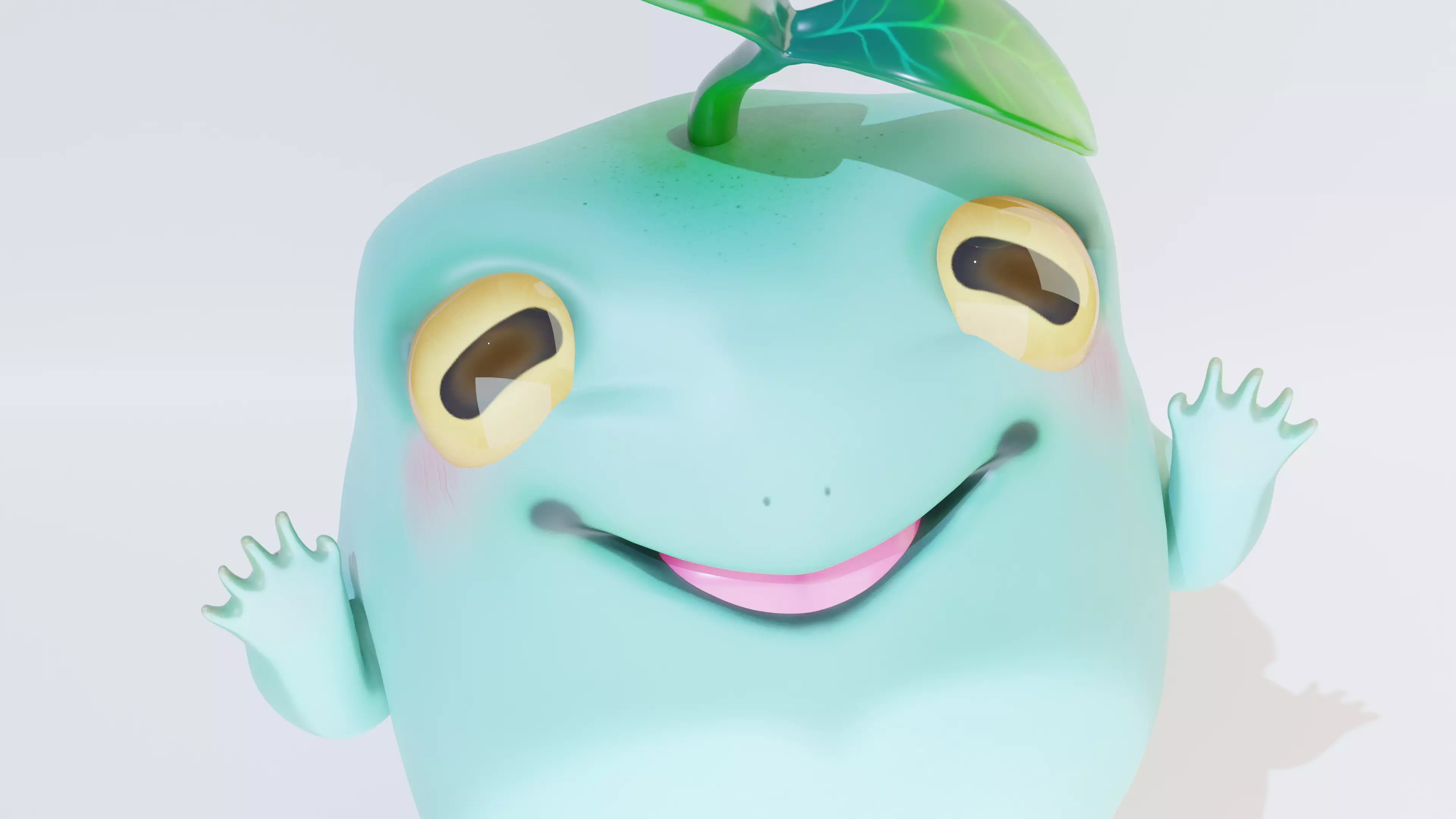 PBR Rigged Tree Frog Character Low-poly 3D model_0