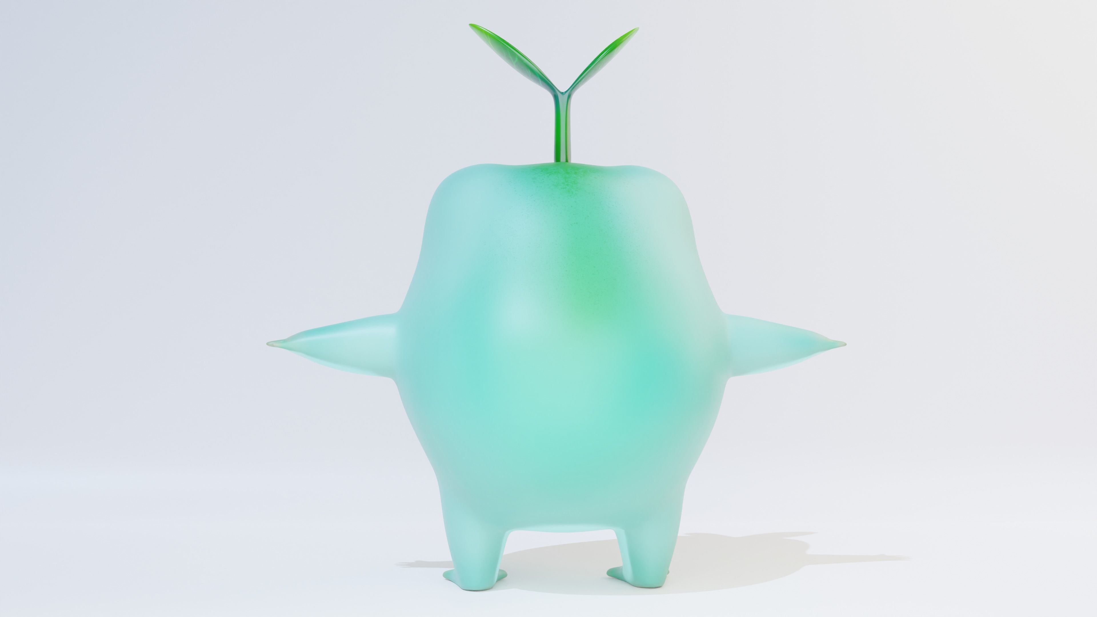 PBR Rigged Tree Frog Character Low-poly 3D model_8