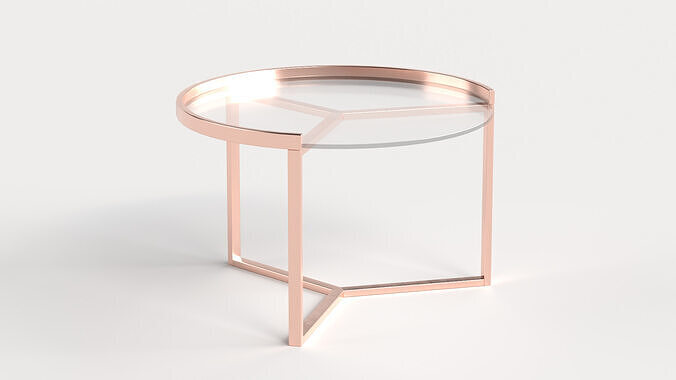Table 6 Center Table for Living Room Low-poly 3D model