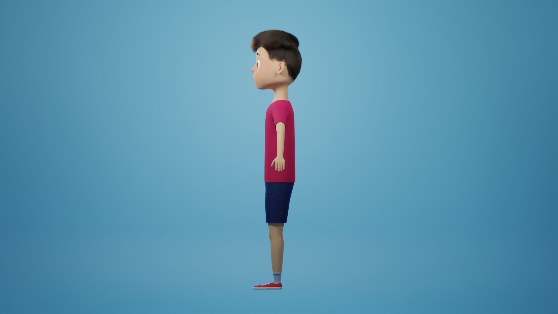 cartoon boy 3D model_6