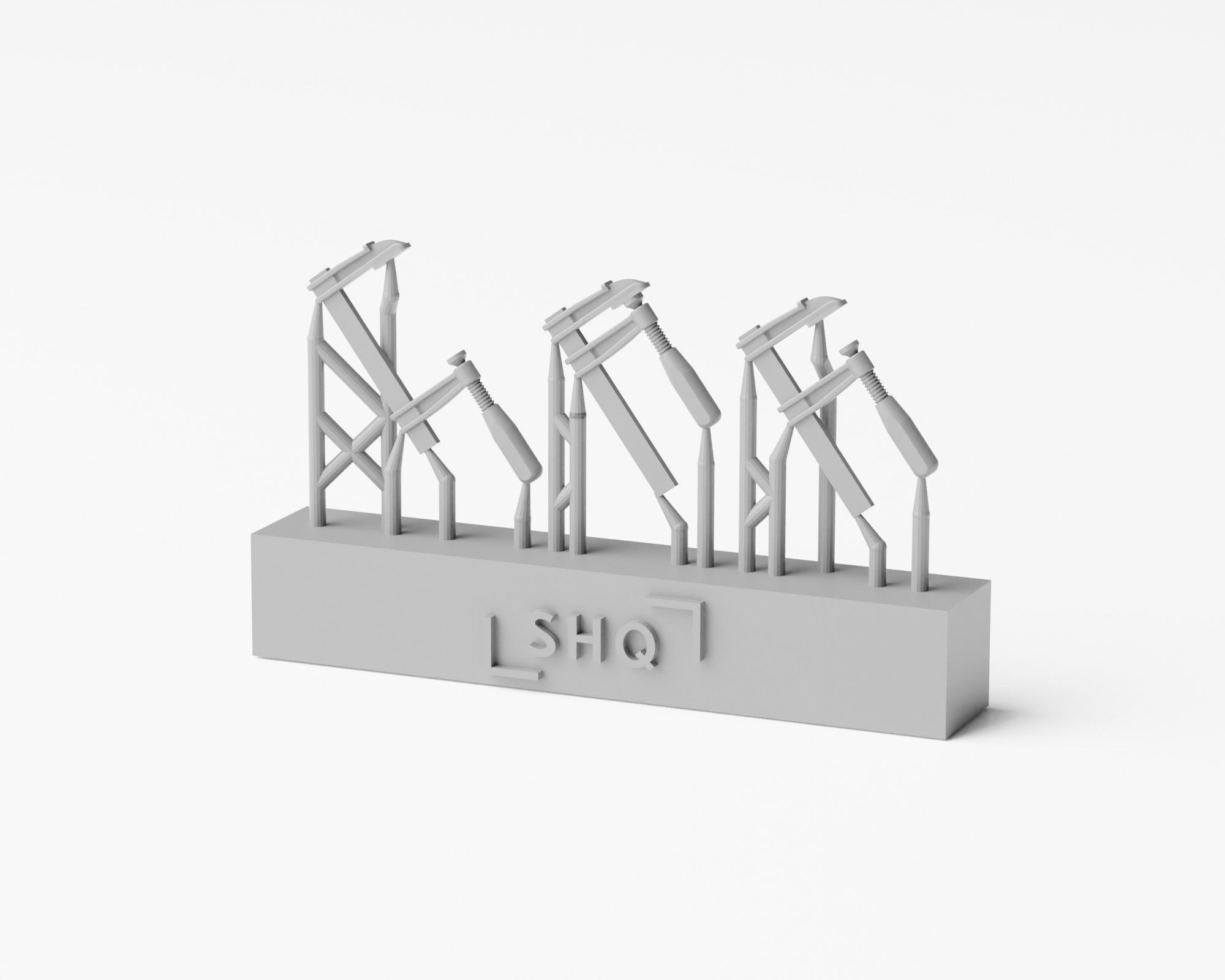 Workshop Tools Pack - 28 tools and toolbox 1-35 3D print model_10
