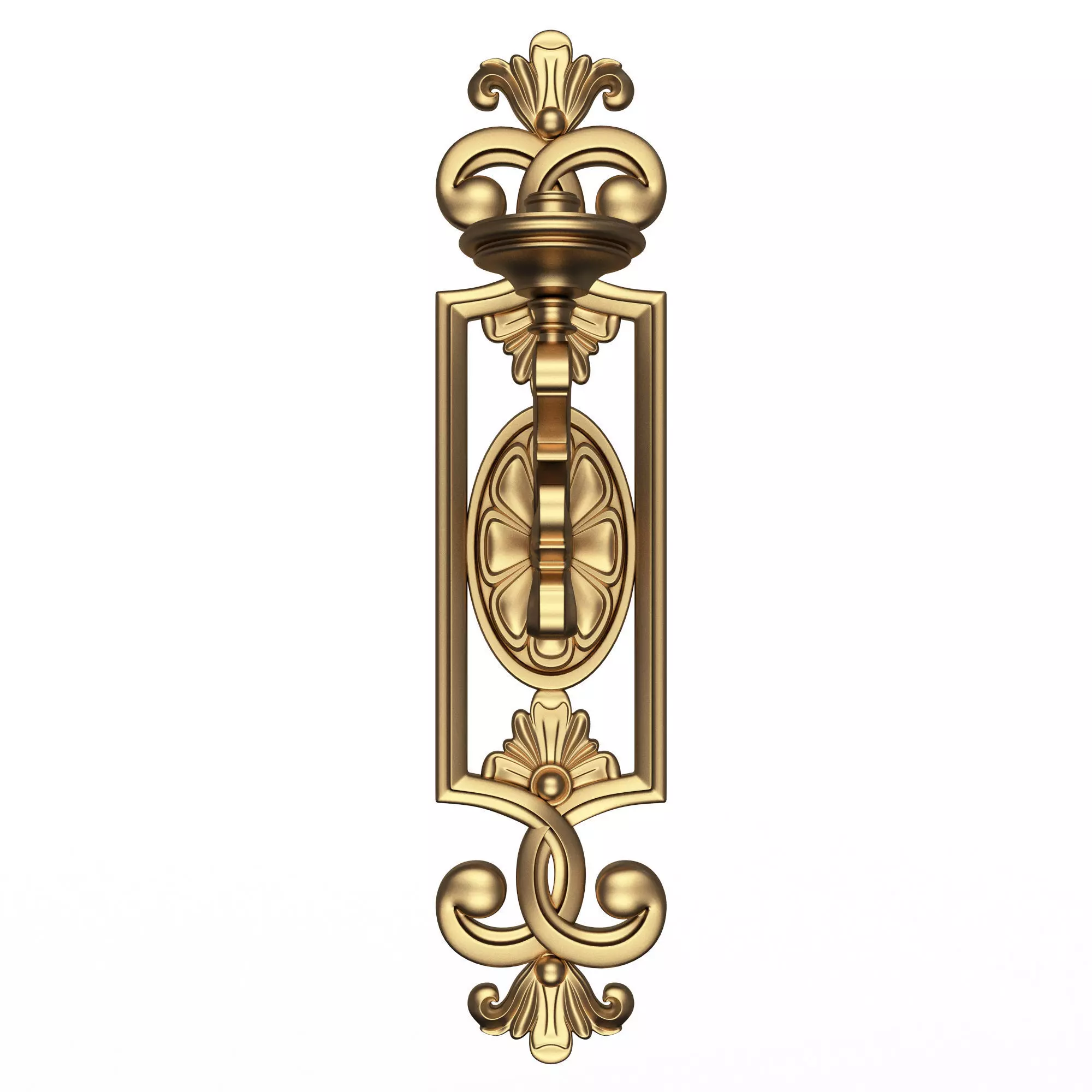 Classic Wall Chandelier 09 Low-poly 3D model_0