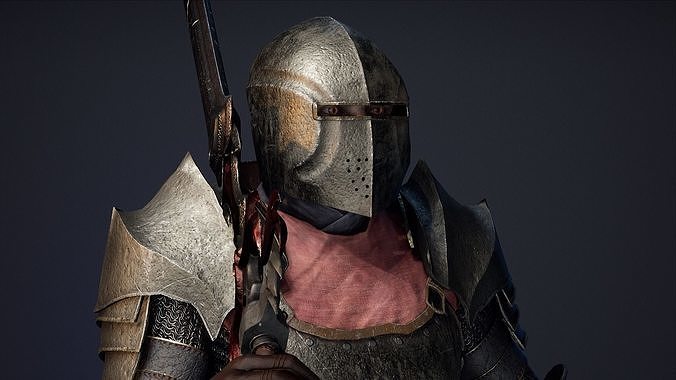 Knight Low-poly 3D model