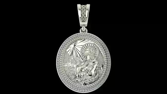 Cross Pendant Model  3D Print Ready STL Jewelry File 3D print model