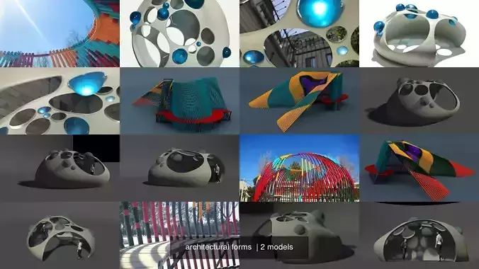 architectural forms  3D Model Collection