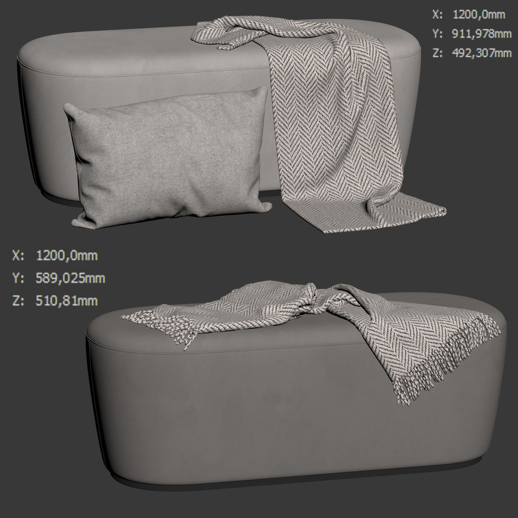 Radar Bench 120 by Frezza 3D model_5