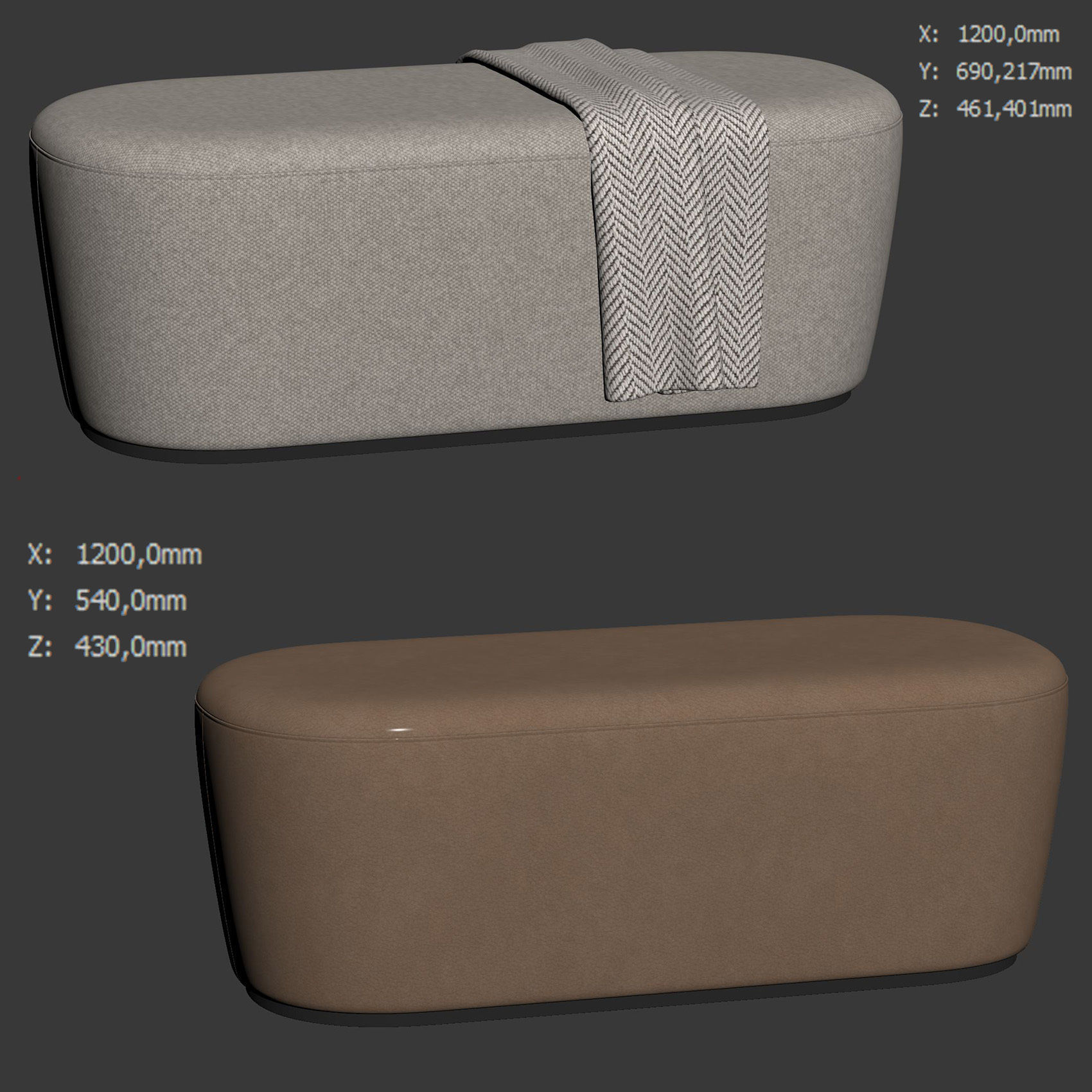 Radar Bench 120 by Frezza 3D model_6