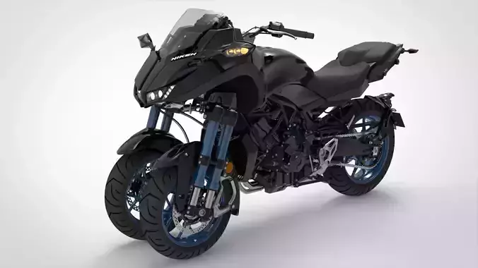 Yamaha Niken Low-poly 3D model