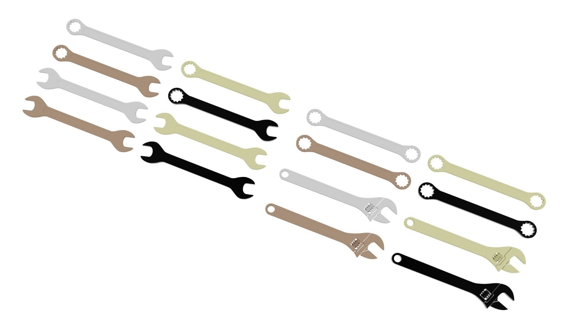 Wrenches Set 3D model_16