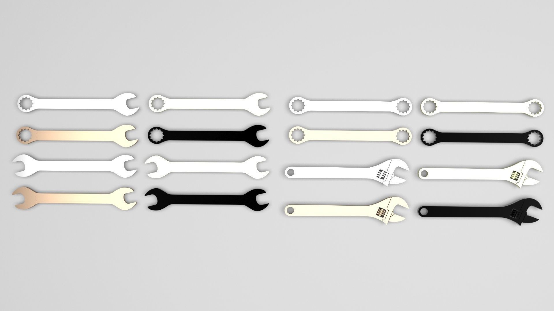 Wrenches Set 3D model_11