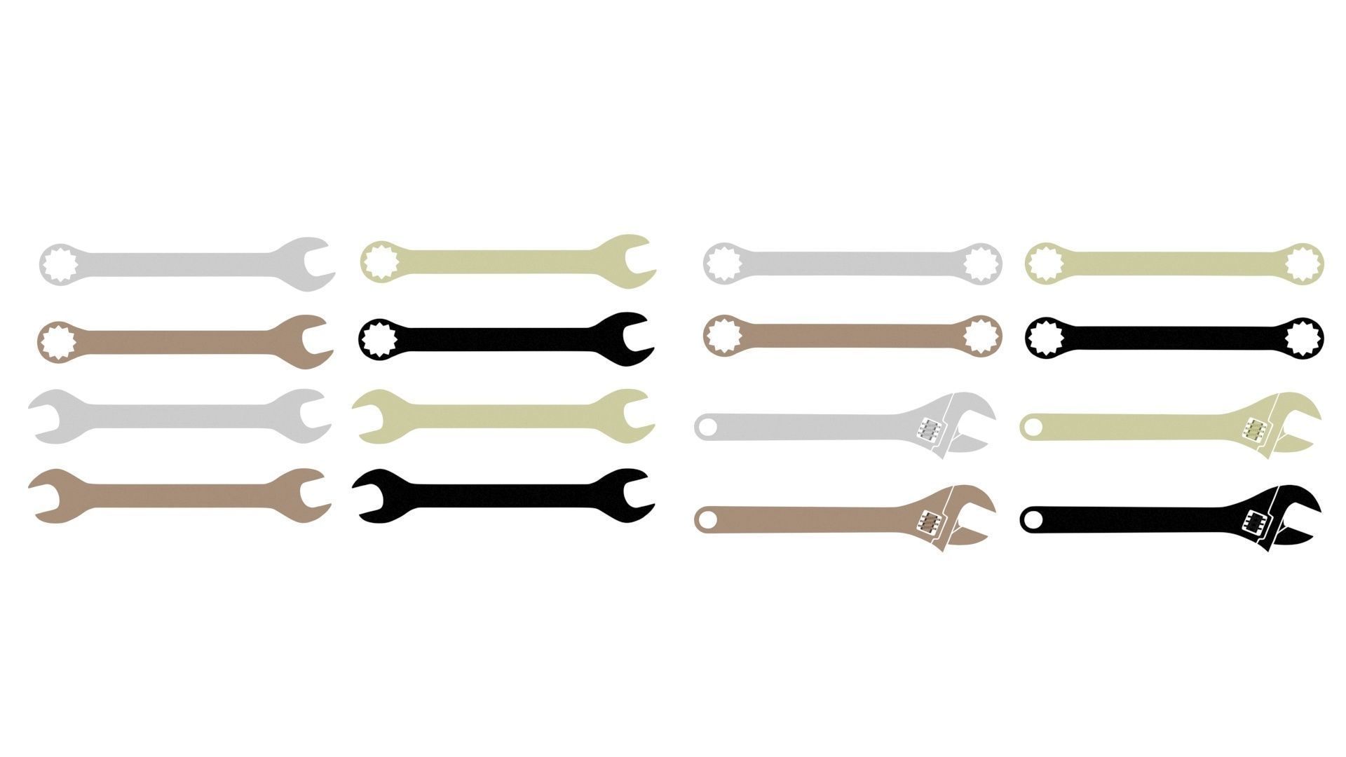 Wrenches Set 3D model_21