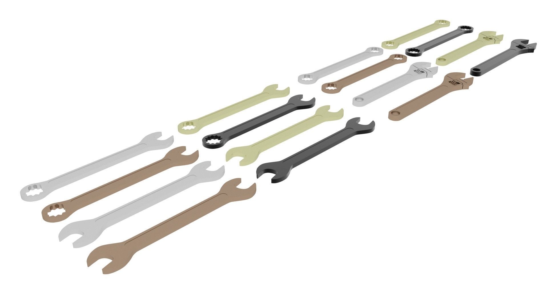 Wrenches Set 3D model_15