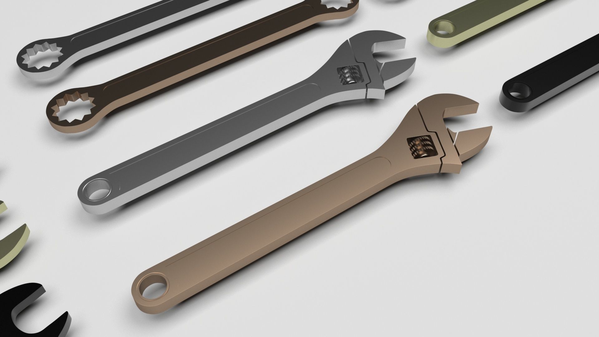 Wrenches Set 3D model_7