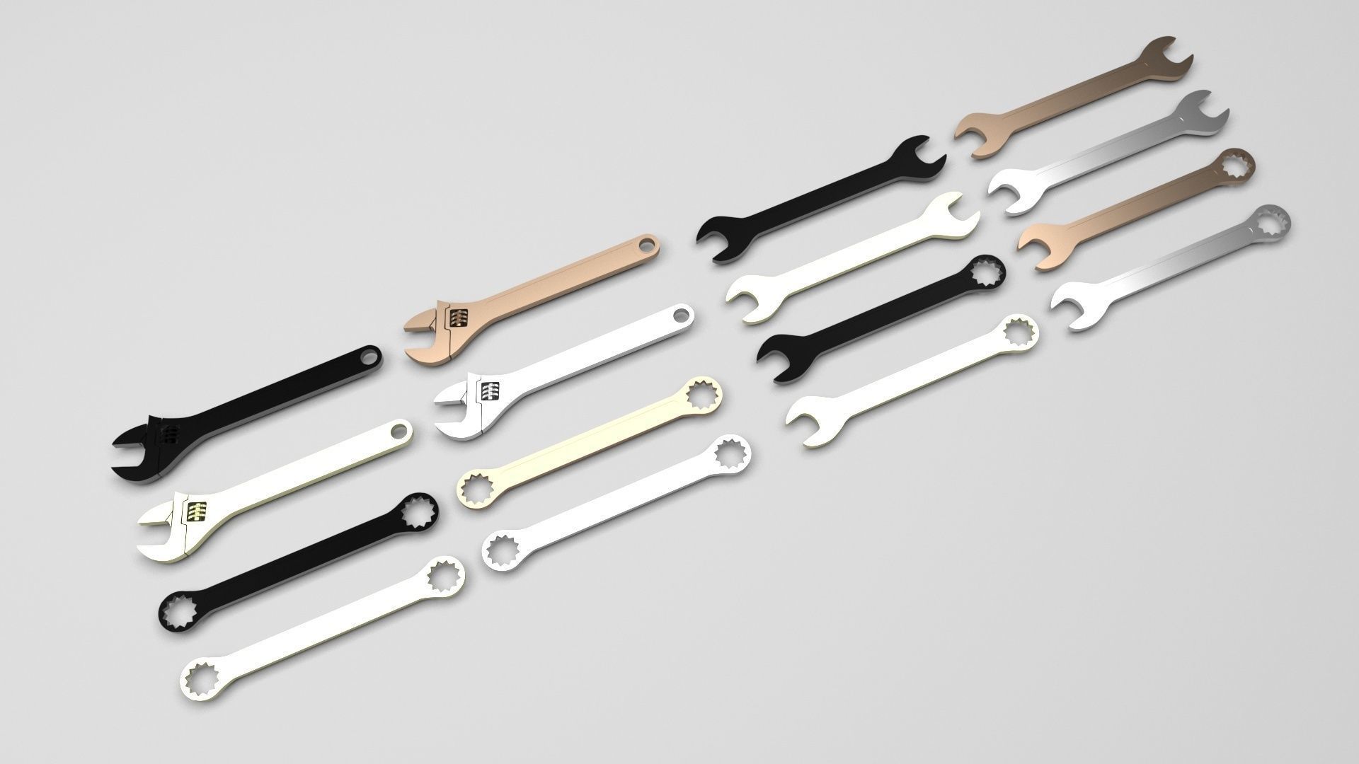 Wrenches Set 3D model_2