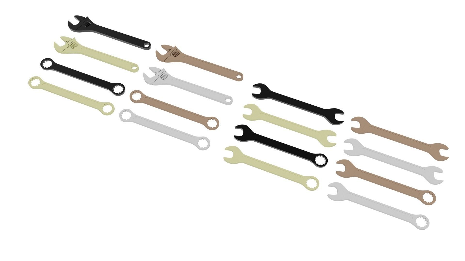 Wrenches Set 3D model_18