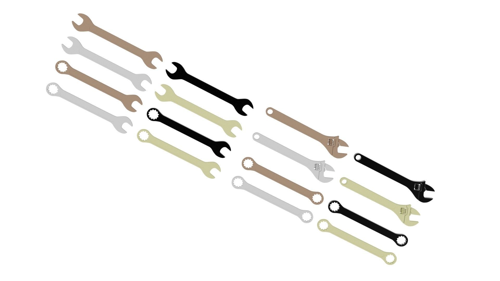 Wrenches Set 3D model_19