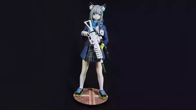 Sunaookami Shiroko - Blue Archive  3D print model