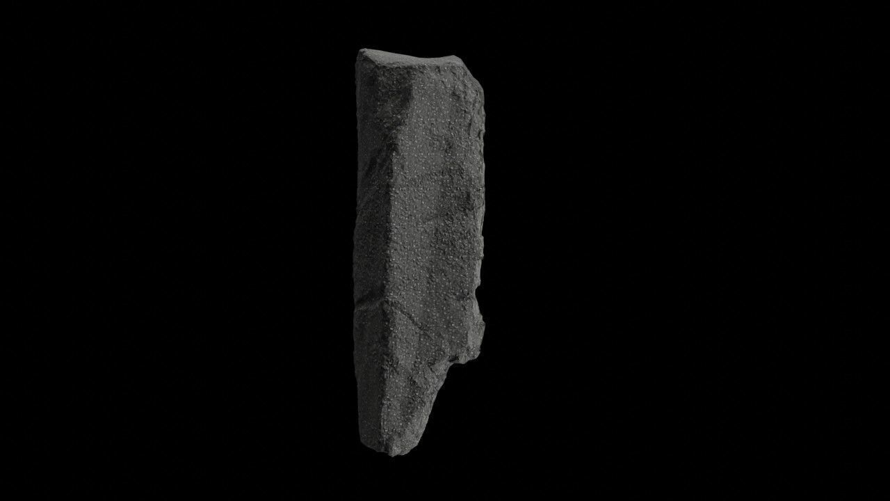 Floating Rock sculpt  3D model_2