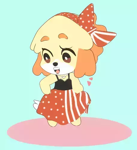 Isabelle Animal Crossing 3D Model 3D model