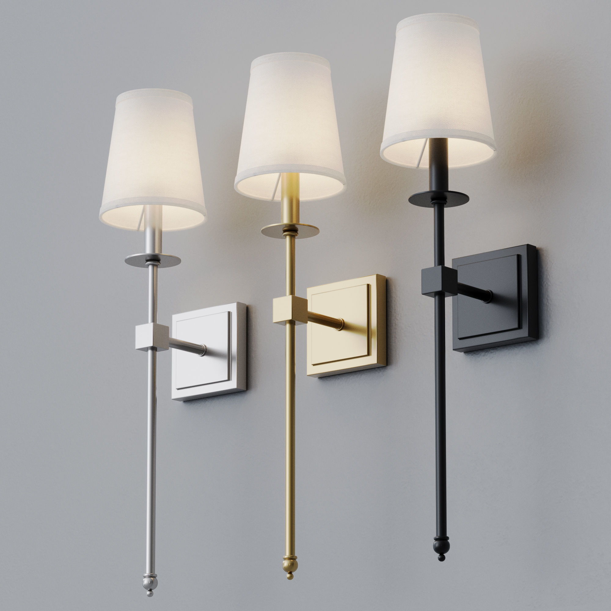 Sconce Louvre Home Monroe 3D model_3