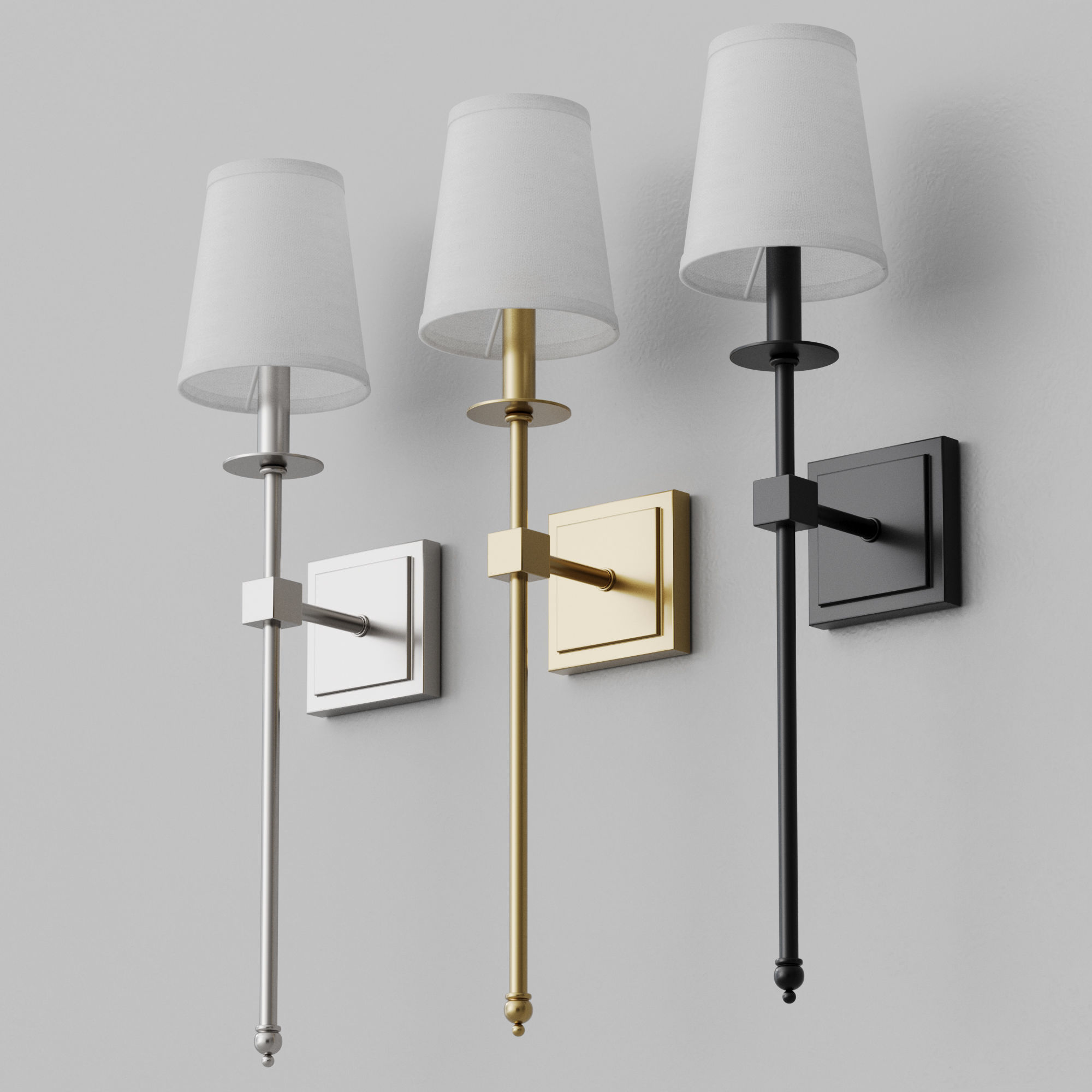 Sconce Louvre Home Monroe 3D model_6