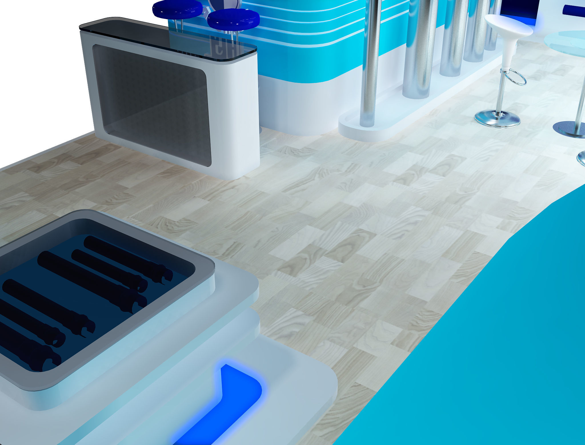 Booth Exhibition Stand a389b 3D model_18