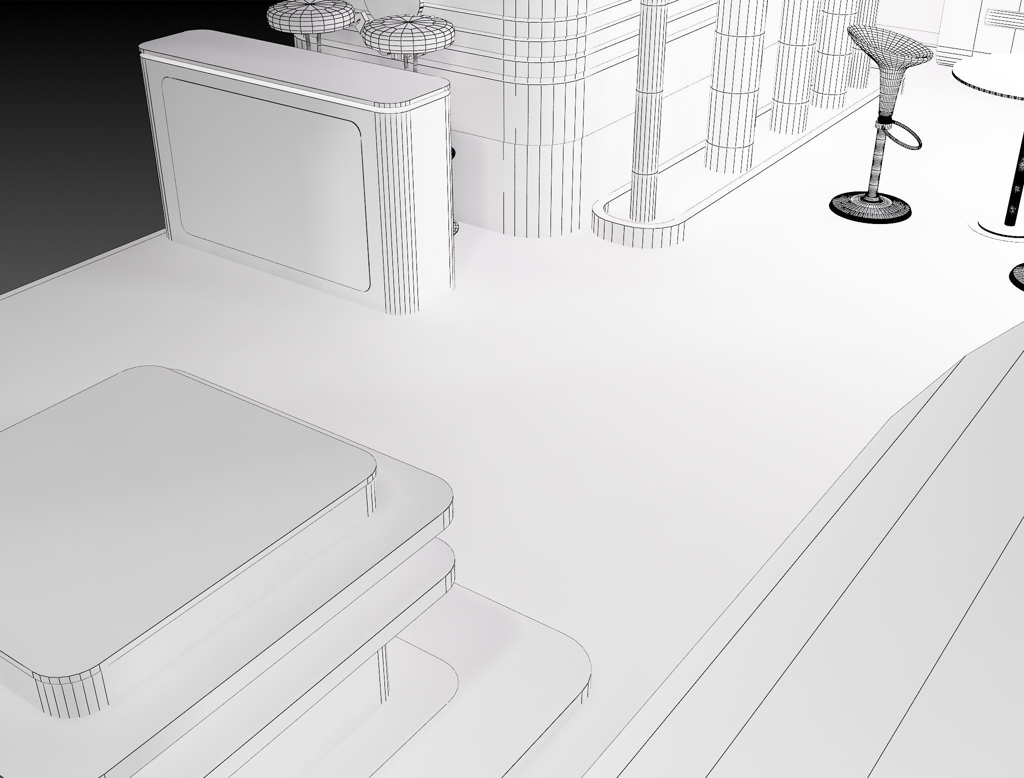 Booth Exhibition Stand a389b 3D model_19