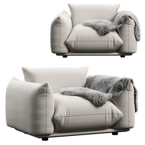 Marenco armchair by Arflex 3D model