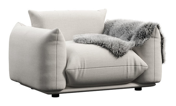 Marenco armchair by Arflex 3D model 2