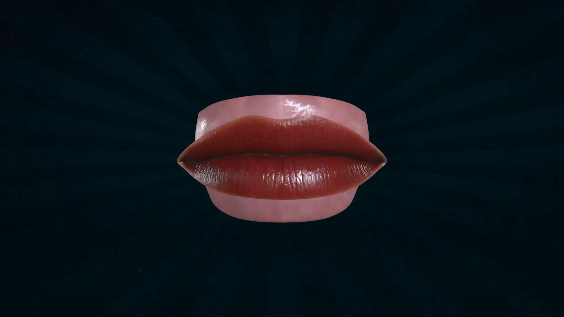LIPS-006 Rigged Woman Mouth 3D model