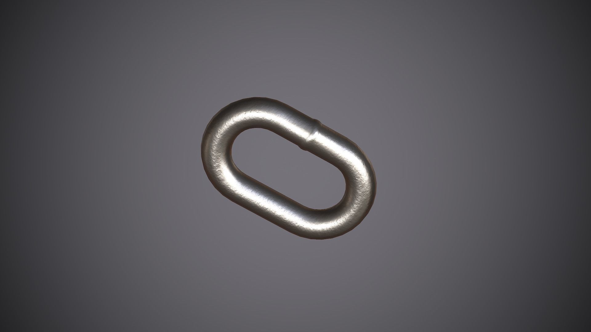 Chain Steel Low-poly 3D model_5
