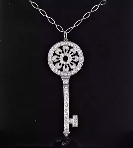 Tiffany Petals Key Pendant