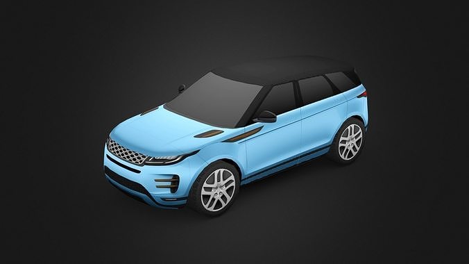 Range Rover Evoque Low-poly 3D model