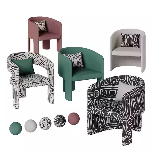 Cali chair collection with five different variations