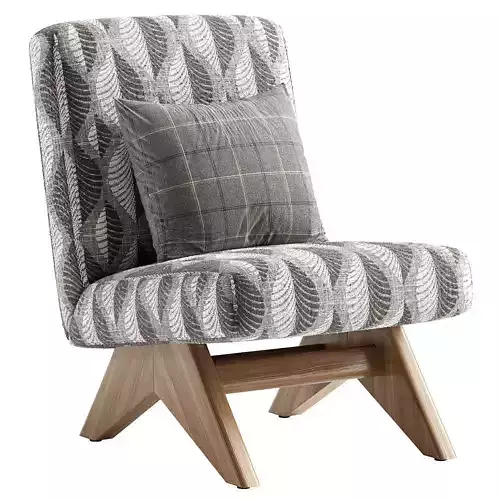 Sinag Upholstered Easy Chair 3D model