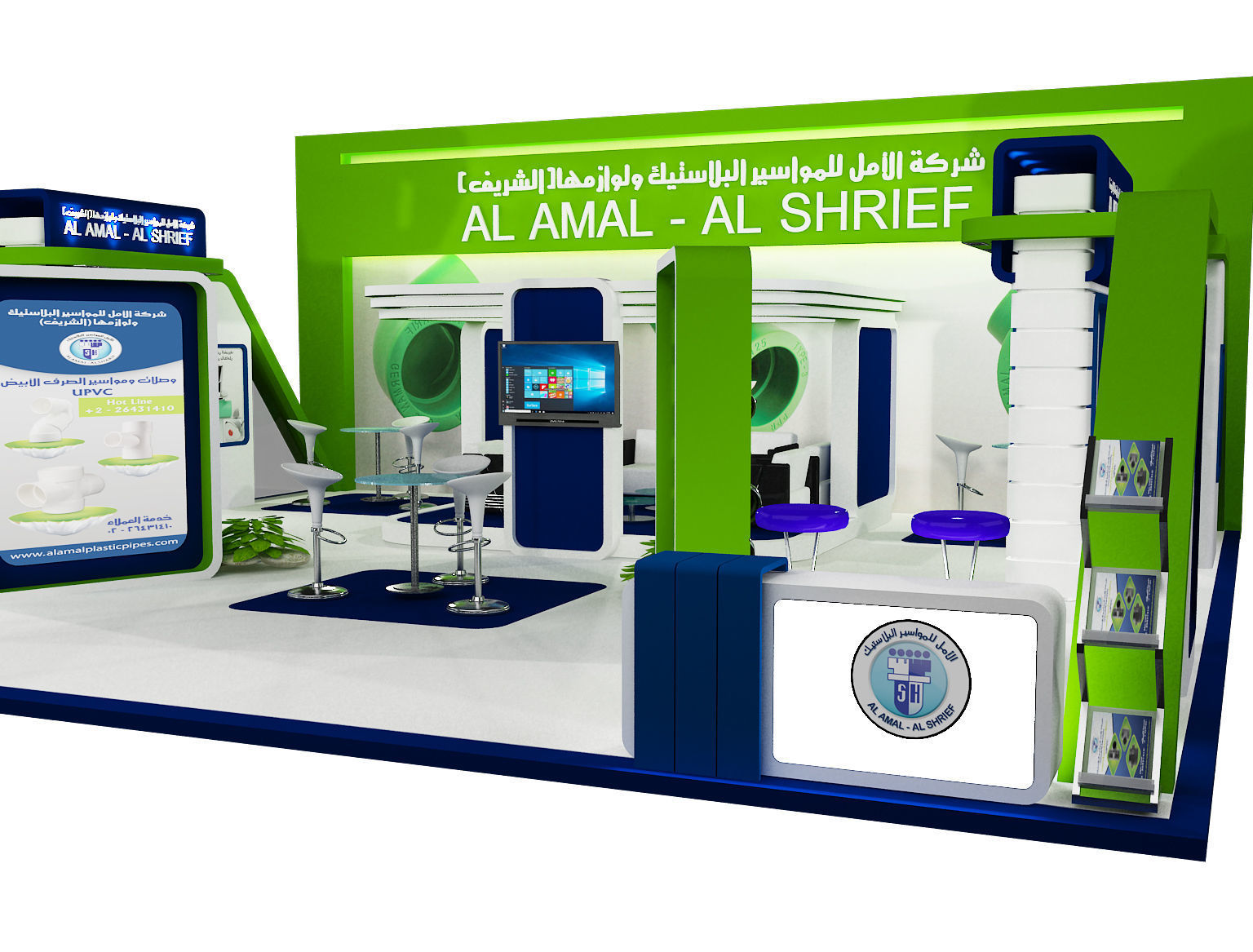 Booth Exhibition Stand a393 3D model_20