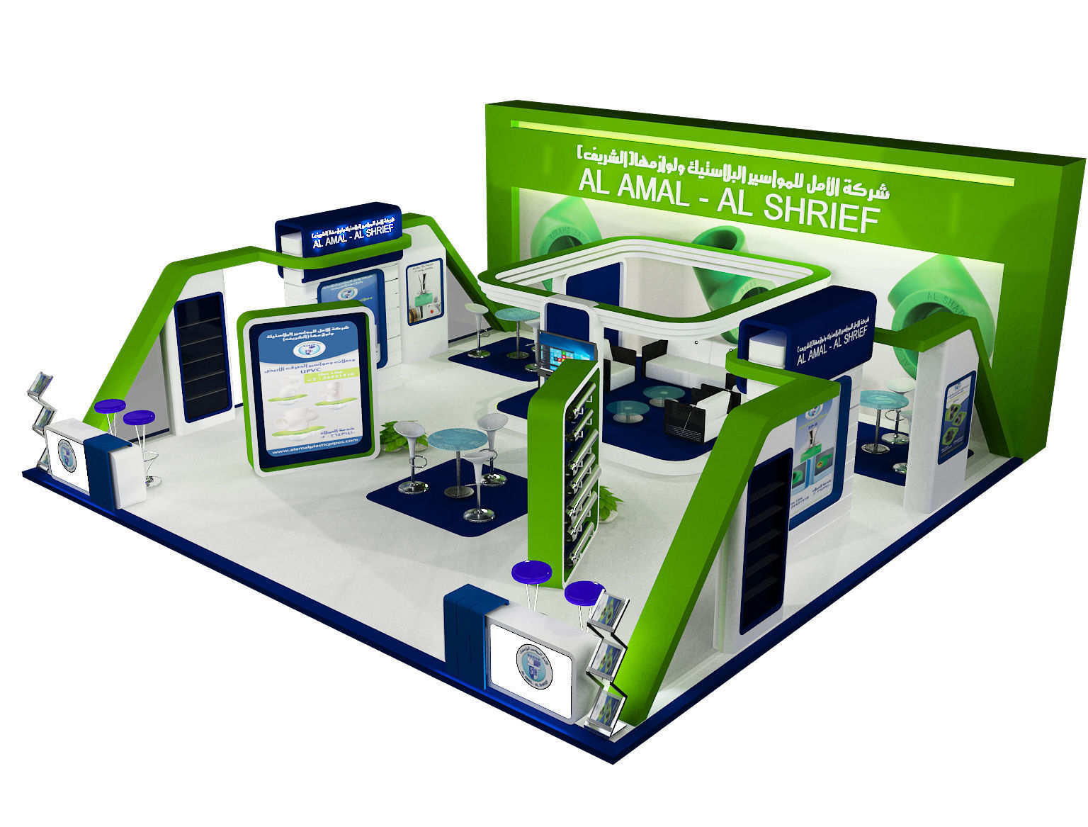 Booth Exhibition Stand a393 3D model_2