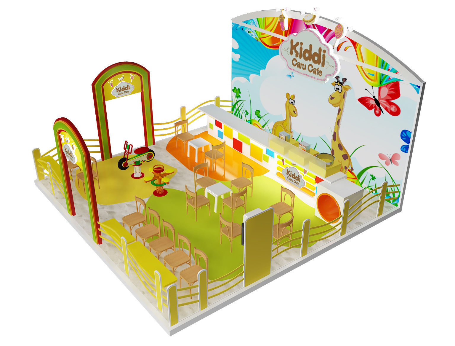 Booth Exhibition Stand a395a 3D model_2