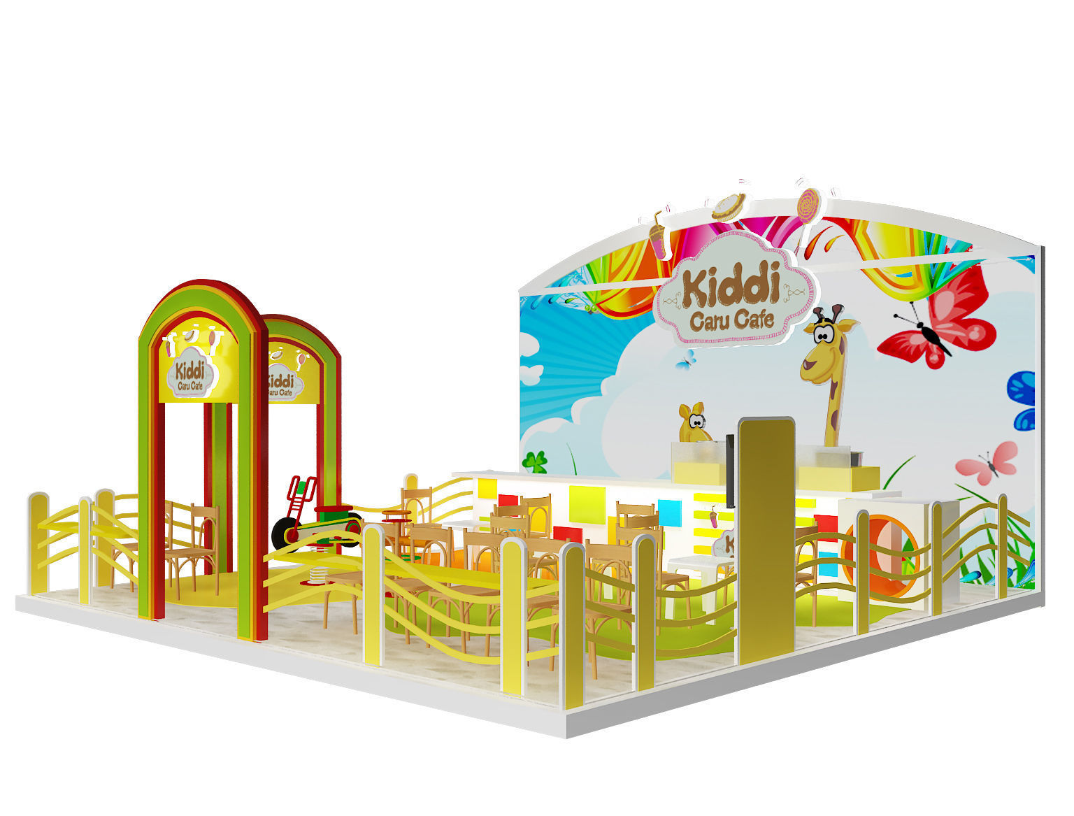 Booth Exhibition Stand a395a 3D model_4