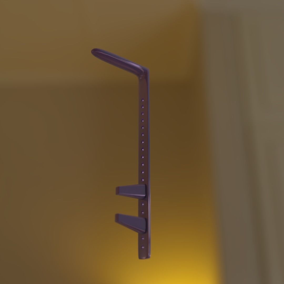 Desktop Headphone Rack 3D Printable Design 3D print model_3