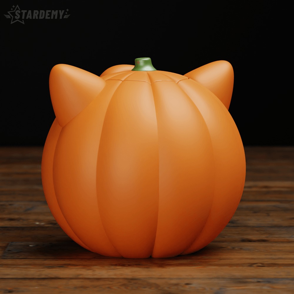 PUMPKIN JIGGLYPUFF CANDY BOWL BASKET HALLOWEEN 3D print model_7