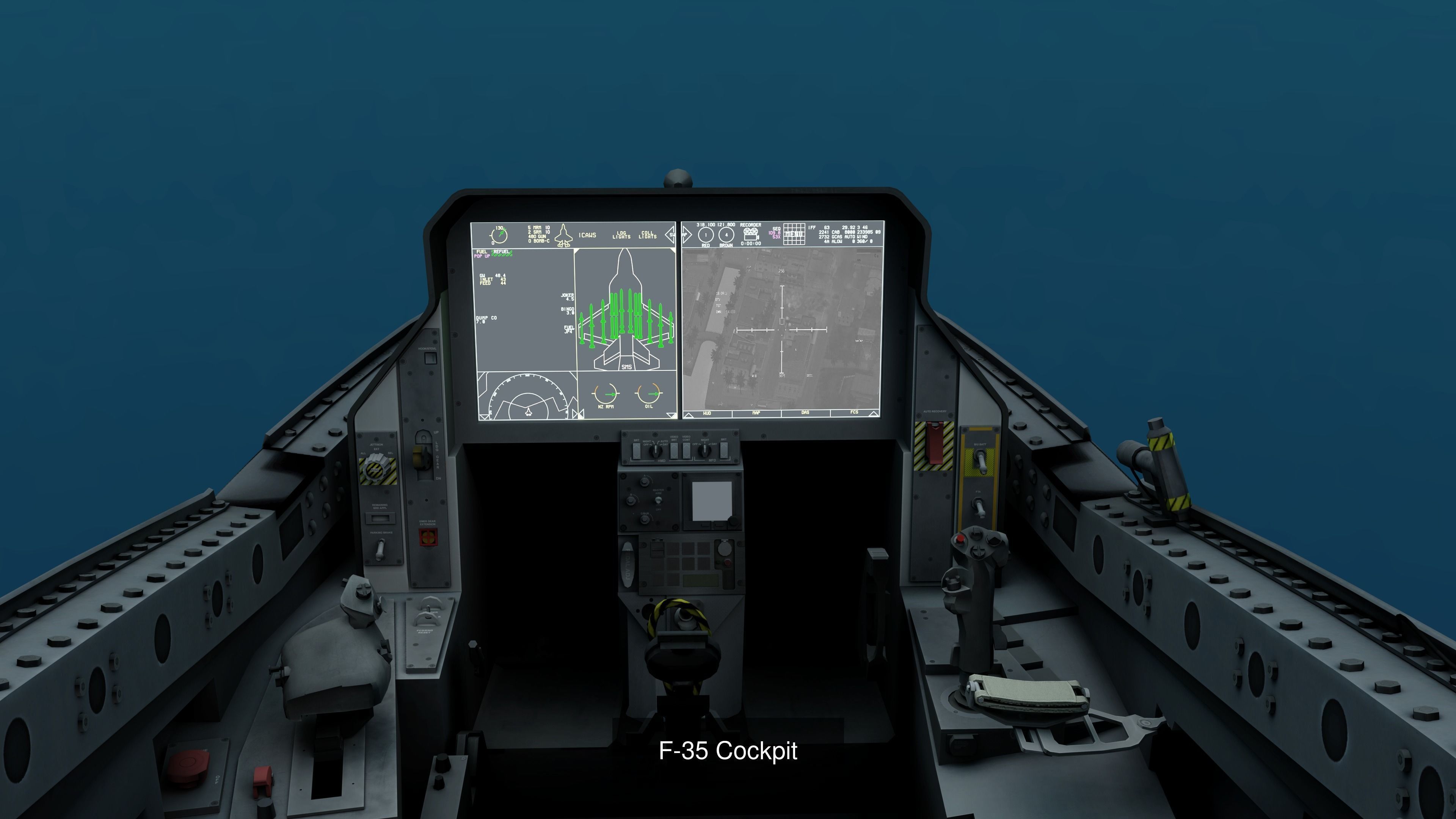 F-35C Lightning II - Cockpit 3D Model Collection_1